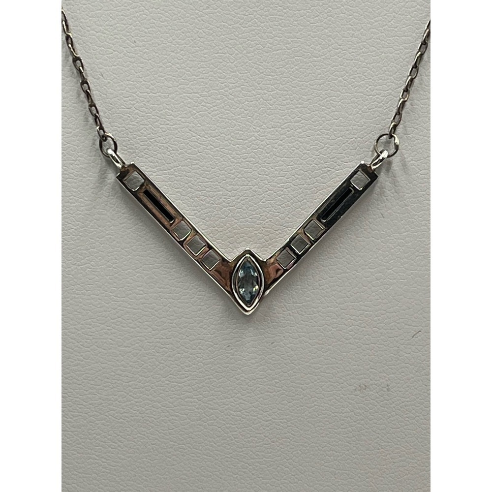 Vintage Scottish‎ Sterling Kit Heath Rennie Mackintosh Blue Spinel Necklace